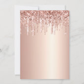 バラ金ゴールドドライガーリーブモダンバイスウィート16 招待状 (裏面)