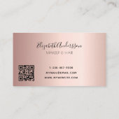 バラ金ゴールドドライバQRコードスクリプト 名刺 (裏面)