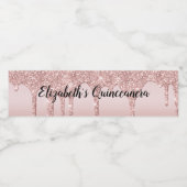 バラ金ゴールドドリッピンググリッターキンセアニラ ペットボトルラベル (シングルラベル)