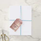 バラ金ゴールドドリッピンググリッター&ダイヤモンドスイート16 ギフトタグ (より糸付き)