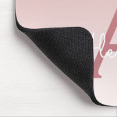 バラ金ゴールドドリップスグリッターモノグラムピンクマウスパッド マウスパッド (コーナー)