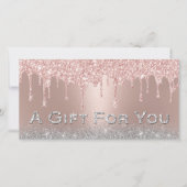 バラ金ゴールドドリップスシルバーグリッターギフト券 (正面)