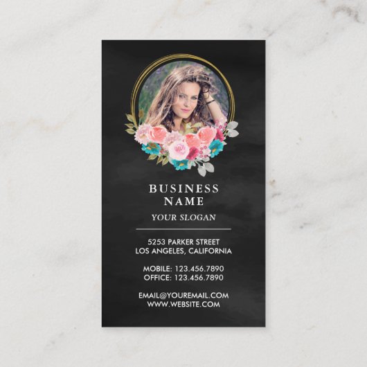 バラ金ゴールドドリップスフローラケーキペストリーシェフベーカリー 名刺 (裏面)