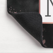 バラ金ゴールドドリップブラックモノグラガーリーム マウスパッド (コーナー)