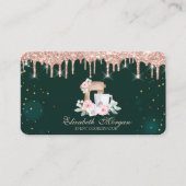 バラ金ゴールドドリップミキサーフラワーグリーン 名刺 (正面)