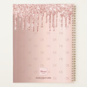 バラ金ゴールドドリップモノグラムスクリプト2025 プランナー手帳 (裏面)