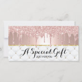 バラ金ゴールドドリップラグジュアリーサロンギフト証明書 (正面)