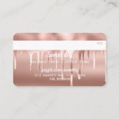 バラ金ゴールドドリップロイヤリティクレジット 名刺 (裏面)