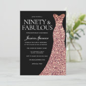 バラ金ゴールドドレエレガントス90thバースデーパーティー 招待状 (スタンド正面)