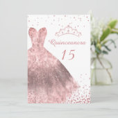 バラ金ゴールドドレスガウンキンセアニェラパーティー15日 招待状 (スタンド正面)