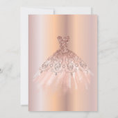 バラ金ゴールドドレスレインボードリップス50thバースデーパーティー 招待状 (裏面)