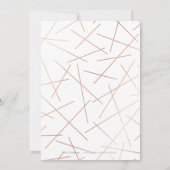 バラ金ゴールドドーンウォーターカラージオメトリックキンセアニェラ 招待状 (裏面)