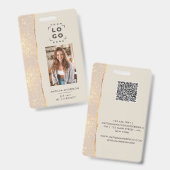 バラ金ゴールドナチュラルピモダンッガーリークエレガントバッジ バッジ (Front & Back)