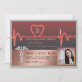 バラ金ゴールドナース卒業招待状- PHOTO RN 招待状 (正面)