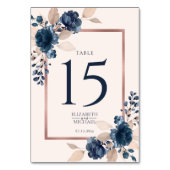 バラ金ゴールドネイビーブルーダスティピンクフローラズ テーブルナンバー (裏面)