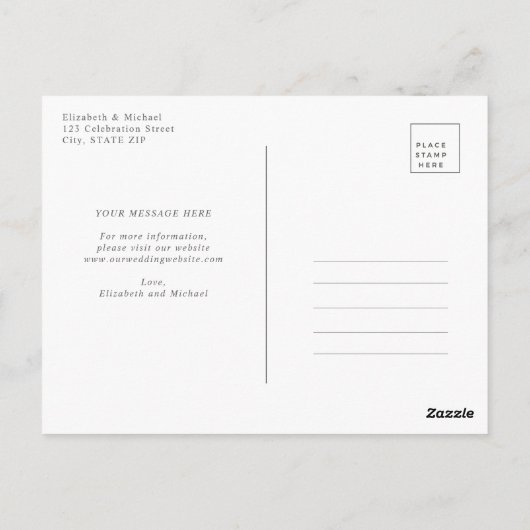 バラ金ゴールドネイビーブルーダスティピンクフローラ遅延日 ポストカード (裏面)