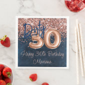 バラ金ゴールドネイビーブルー30th誕生日パーティー (インサイチュ)