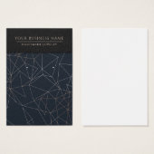 バラ金ゴールドネイビーラインイヤリングディスプレイカード (正面&裏面)