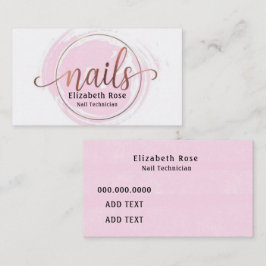 バラ金ゴールドネイリスト 名刺