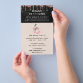 バラ金ゴールドネイルサロングランドリオープニングコビデセーフティ チラシ (ハンドル)