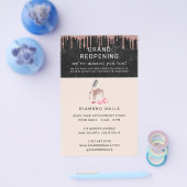 バラ金ゴールドネイルサロングランドリオープニングコビデセーフティ チラシ (シングル)