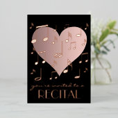 バラ金ゴールドノートのリサイタル 箔招待状 (立ち正面)