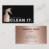 バラ金ゴールドハウスクリーナー清掃サービス 名刺 (正面/裏面)