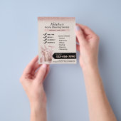 バラ金ゴールドハウスクリーニングサービスハウスキーピング チラシ (手)