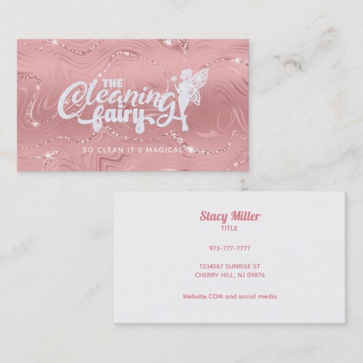 バラ金ゴールドハウスクリーニング名刺 名刺 (正面/裏面)