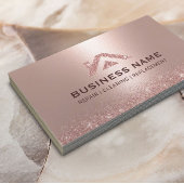 バラ金ゴールドハウスロゴ実在エステートモダンクリーニング 名刺