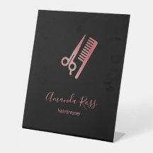 バラ金ゴールドハサミと櫛形ブラック