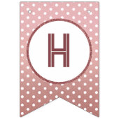 バラ金ゴールドハッピーバースデーシッガーリークウーマンパーティー バンティングフラッグ (第2の旗)