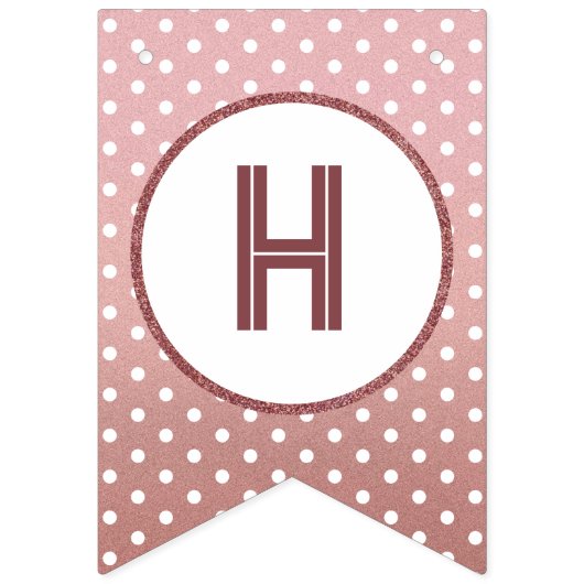 バラ金ゴールドハッピーバースデーシッガーリークウーマンパーティー バンティングフラッグ (第2の旗)