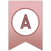 バラ金ゴールドハッピーバースデーシッガーリークウーマンパーティー バンティングフラッグ (第3の旗)