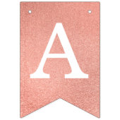 バラ金ゴールドハッピーバースデー3文字名Amy Pink バンティングフラッグ (第2の旗)