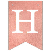 バラ金ゴールドハッピーバースデー3文字名Amy Pink バンティングフラッグ (第1の旗)