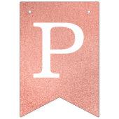 バラ金ゴールドハッピーバースデー3文字名Amy Pink バンティングフラッグ (第3の旗)