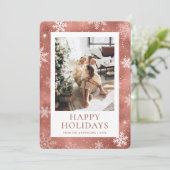 バラ金ゴールドハッピーホリデーズスノーフレーク雪写真 シーズンカード (スタンド正面)