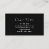 バラ金ゴールドハニカムとビーのロゴを黒に塗る 名刺 (裏面)