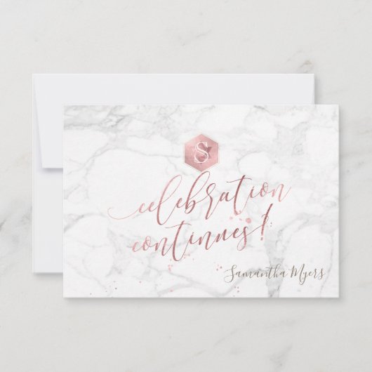 バラ金ゴールドハニカムバルミツワーお祝い✡ 出欠カード (正面)