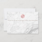 バラ金ゴールドハニカムバルミツワーお祝い✡ 出欠カード (裏面)