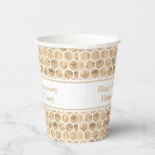 バラ金ゴールドハニカムモダンクリーンパーティー 紙コップ (右)