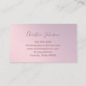 バラ金ゴールドハニカム及びbeeロゴ 名刺 (裏面)