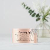 バラ金ゴールドハネムーンファンドブライダルシャワー結婚ズ エンクロージャーカード (スタンド正面)