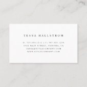 バラ金ゴールドハンガー |仕入れ直しSeamstress 名刺 (裏面)