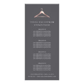 バラ金ゴールドハンガー |価格またはサービス ラックカード (正面)