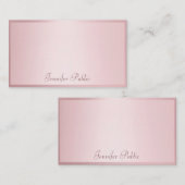 バラ金ゴールドハンドスクリプエレガントトモダンテンプレート ノートカード (正面/裏面)