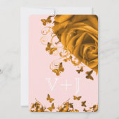 バラ金ゴールドハートとバラ結婚ズ 招待状 (裏面)