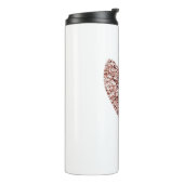 バラ金ゴールドハートクリップアートキュートハートグリッターデザイン タンブラー (回転左)