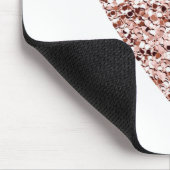 バラ金ゴールドハートクリップアートキュートハートグリッターデザイン マウスパッド (コーナー)